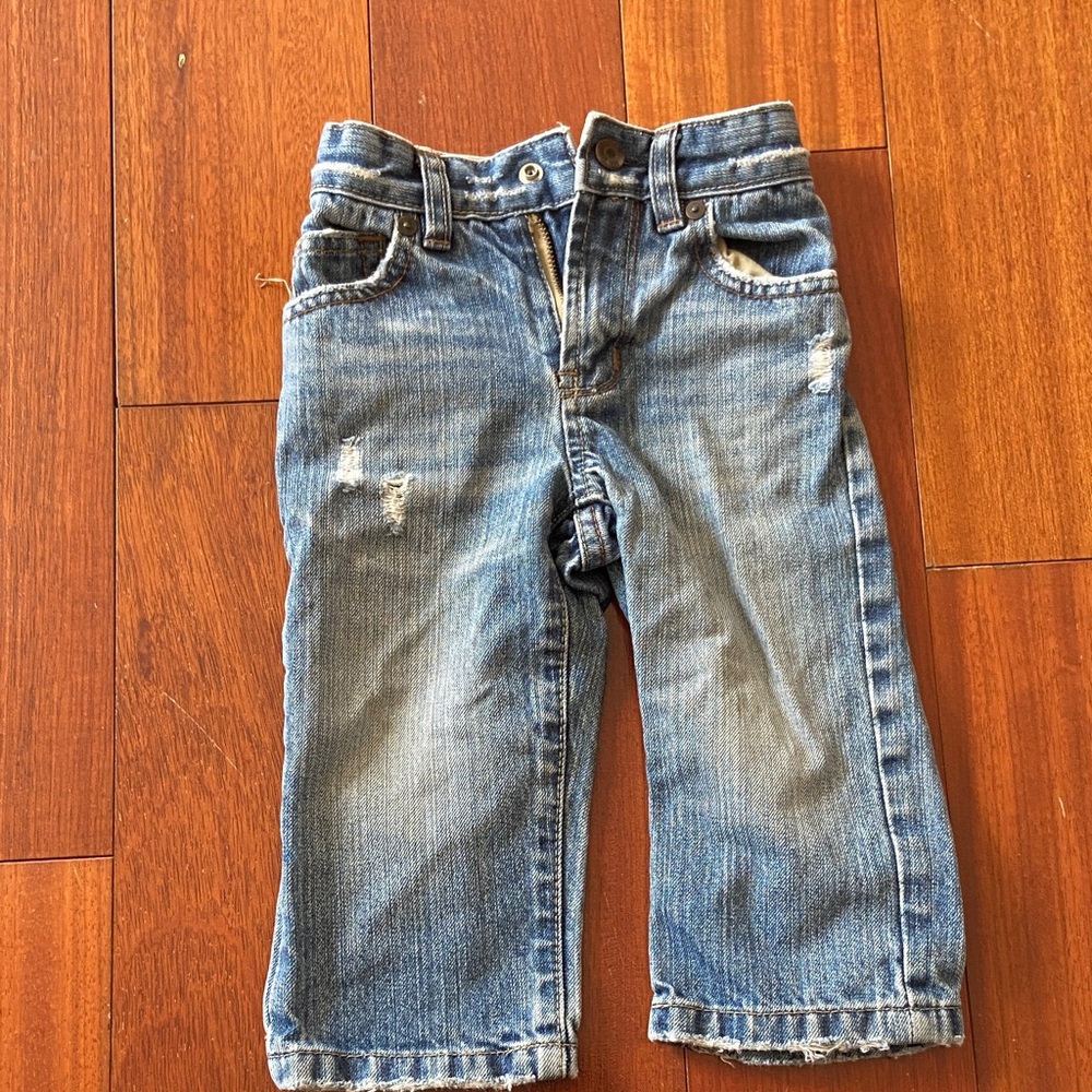 Vintage GAP Kids Blue Distressed Jeans